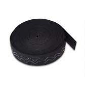 Kód: 39426 Gumiszalag hullámos szilikonnal 2cm széles - NERO (fekete)